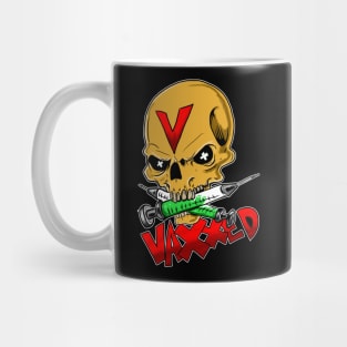 Vaccinated Skull Logo Mug
